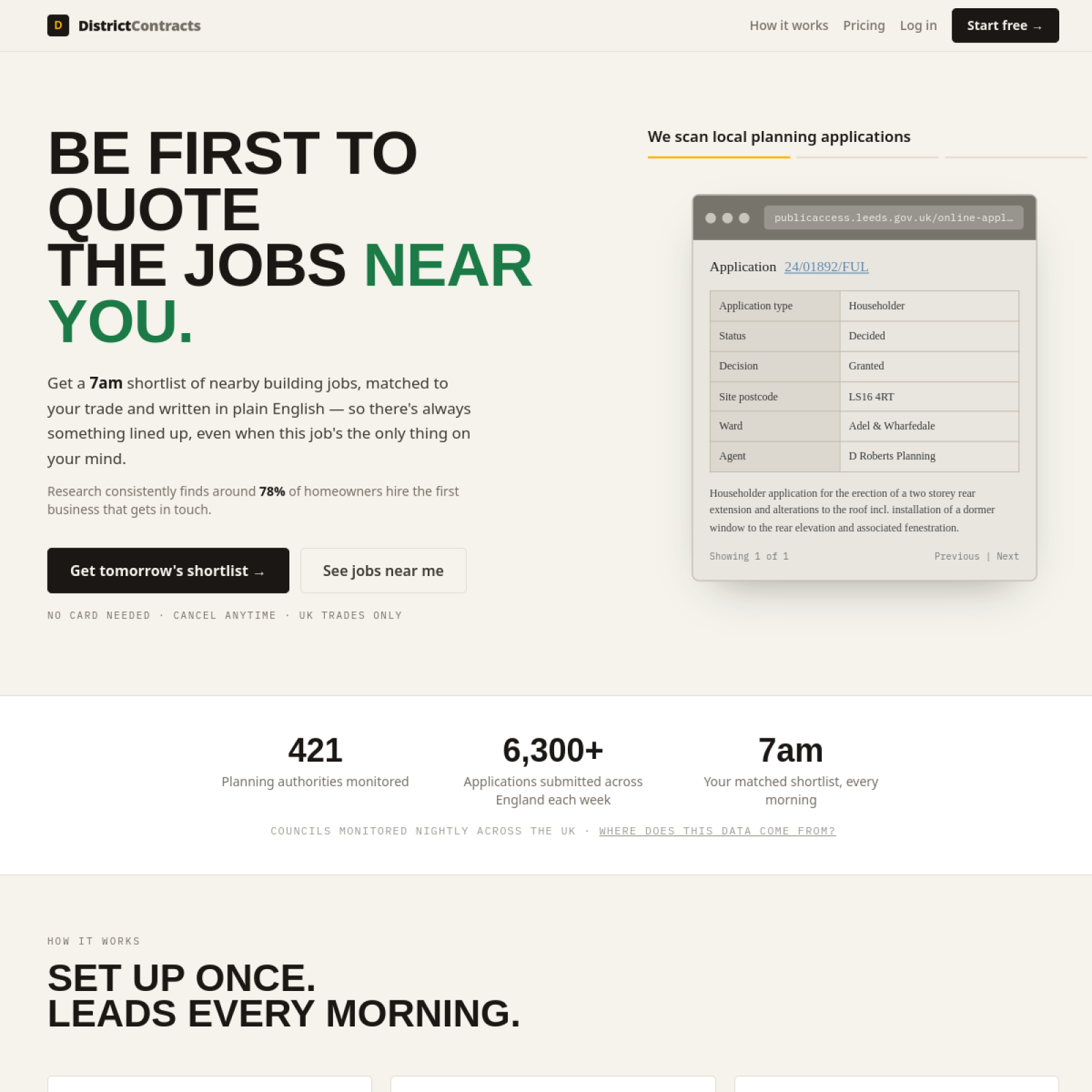 District Contracts website